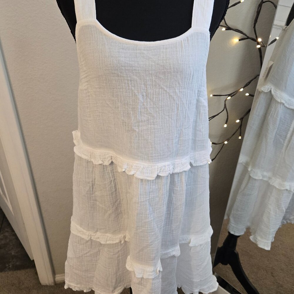 Beach Lunch Lounge - Small Petite - White Cotton Dress - BNWT